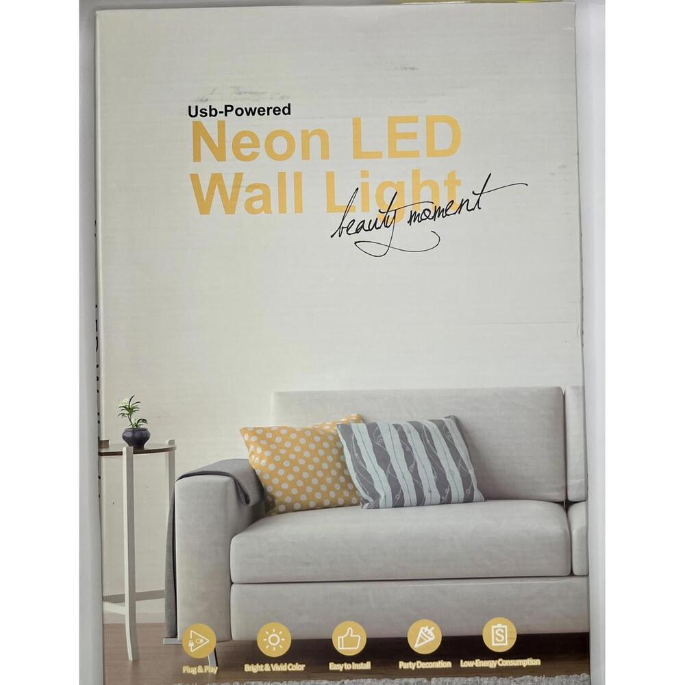 Cheers To Love Neon Sign, USB LED Wall Light with Dimmer, Warm White - Picture 7 of 7